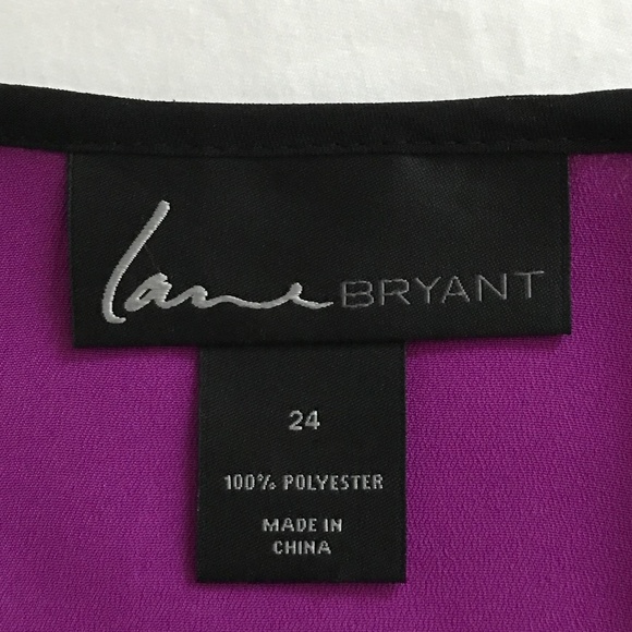 LANE BRYANT Sequined Sleeveless Blouse Tank Top Black Purple Plus Size 24 2X - Picture 10 of 16
